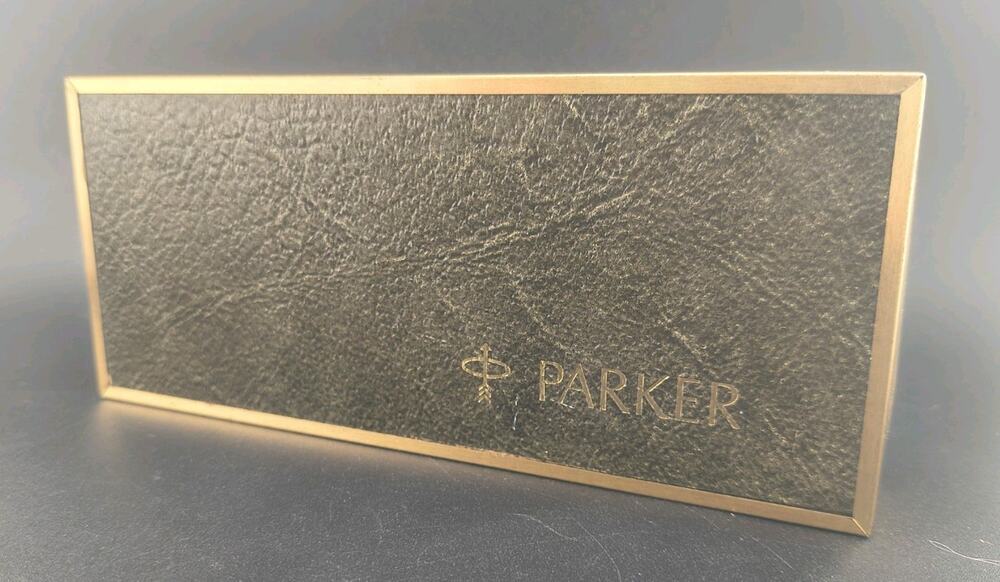 Vintage Parker 75 Imperial Set Classic Empty Double Pen Box Case Red Velvet